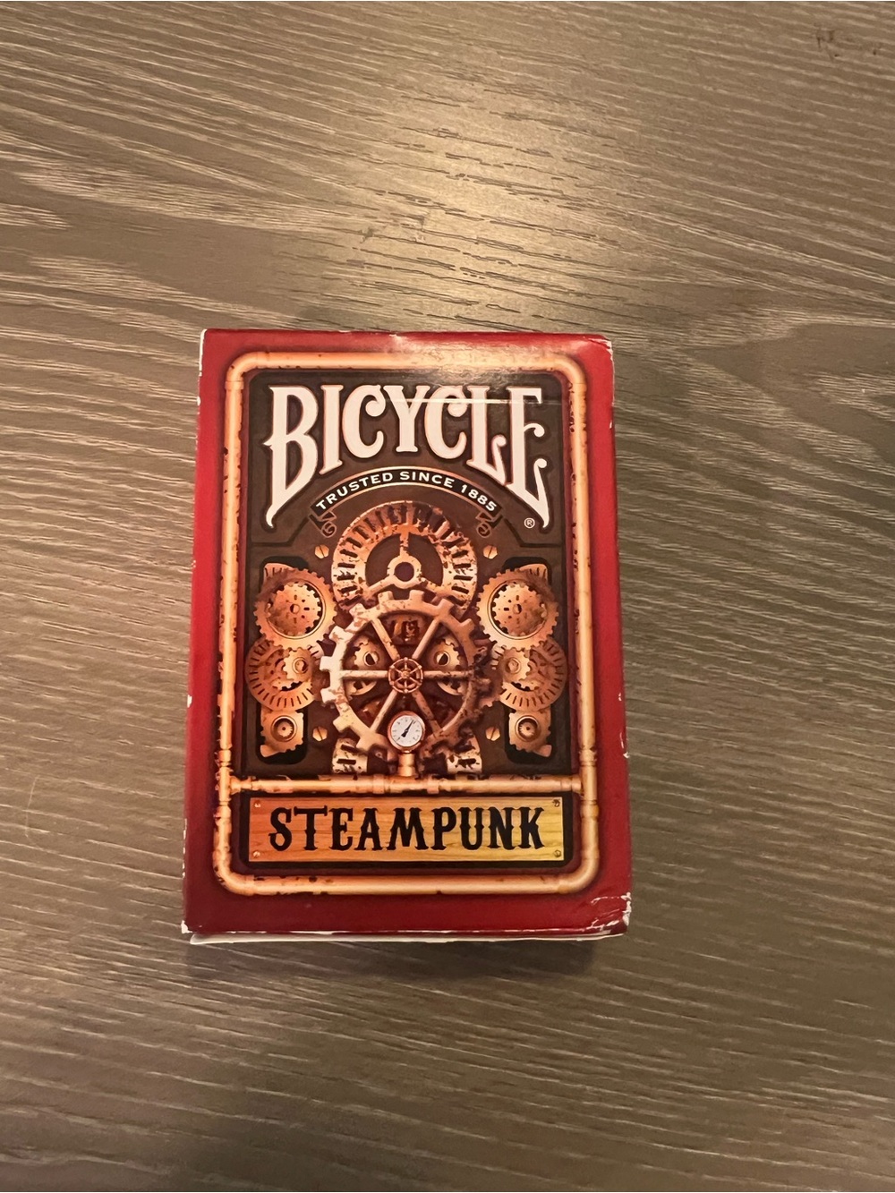 New Steampunk Red Playing Cards
